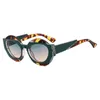 Солнцезащитные очки винтажные круглые женские мужские двухцветные солнцезащитные очки женские дизайнерские оттенки UV400 Lunettes De Soleil