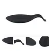 Ensembles de vaisselle 2 PCS SPOON RESTING POST PODER HAUTER USENSILS NOIRS USENSILS SILICONE Rangement Rack Rester à haute température