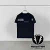 tshirt mens t 셔츠 디자이너 티셔츠 여자 느슨한 착용감 280g 순수면 반사 편지 디자인 탑 버전 라운드 넥 셔츠 주가