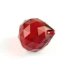 Kryształ żyrandola 1PC/partia 40 mm czerwona piłka fasetowane części PRISM Wisiant