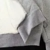 Kadın Ceketler Hazır Stok Kadınlar Palto Peluş Peluş Düz Renk Kalın Sıcak Kış Hoodies Fermuar Sweatshirt Üstler Artı Boyut