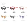 Okulary przeciwsłoneczne hurtowe funky urocze w kształcie serca ochrona moda kolorowe diamenty okulary przeciwsłoneczne dla mężczyzn