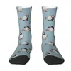 Chaussettes pour hommes toutes saisons, bas d'équipage parfaitement parfaits, macareux Harajuku, accessoires longs Hip Hop amusants pour hommes et femmes, cadeaux