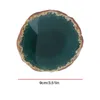 Table Mats Green Stone Crystal Cup Mat For Beverages Glass Agate Coasters Decor Kitchen/Dining Room