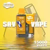 Entrepôt de l'UE Envoi d'origine Savage Vape Bubble Puff 15000 Cigarette E jetable 650mAh Batterie rechargeable 28 ml chariots préfabillés Vaper Disposables 5% 15K Puffes