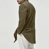 Trench da uomo Vintage di media lunghezza Casual per uomo Primavera Autunno Elegante giacca da uomo Colletto retrò Tinta unita Abbigliamento maschile