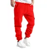 Men's Pants Cargo Trackpants Street Bottoms Winter Fitness Gym Workout Running Training Exercise Breathable Soft Male Sweatpant