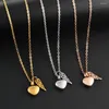 Pendant Necklaces Stainless Steel Small Heart Angel Wing Cremation Ash Urn Necklace For Memorial Jewelry