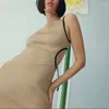 Casual Dresses Women's Backless Halter Dress One Piece Back Slim Long Ladies 'Elegant Sexy Inner Sling Hip Body