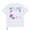 T-shirts pour hommes Marque de luxe Offs Designers T-shirts Hommes Femmes Offwhites Tops T-shirts T-shirt Été Classique T-shirts Retour Peinture Flèches Blanc T-shirt à manches courtes 42i1