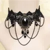 Choker Ity Mode Fluwelen Ketting Voor Vrouwen Vintage Sexy Kant Met Hanger Gothic Meisje Hals Sieraden Accessoires