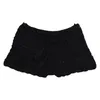Women's Shorts Solid Color Casual Strap Hollow Woven Beach Swimming Maternity Swim Bottoms