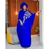 Vêtements ethniques Robe africaine pour femme Bazin Riche broderie Daigne longue taille libre grande