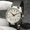Luxury zegarki mężczyzn 42 mm Automatyczny ruch mechaniczny Outdoor męskie zegarek szafir szklany gumowy pasek zegarek pasek mody designerskie zegarki