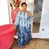 Roupas étnicas Vestido Africano para Mulheres 2 Peças Set Dashiki Imprimir Camisa Plus Size Floral Maxi Robe Elegante Senhoras Office Outfit 2024