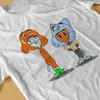 T-shirts pour hommes T-Shirt Cool pour hommes T-le monde incroyable de Gumball t-shirts en coton Vintage col rond manches courtes hauts d'été