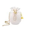 30% OFF Designer bag 2024 Handbags Xiaoxiangfeng Drawstring Crossbody Bucket with High Grade and Versatile Handheld Small Chain Soft Leather Womens