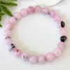 MG1487 Strand Cherry Blossom Jasper Bracelet Pink Gemstone Bracelets Healing Crystals Jewelry Balance Beaded Jewelry for Emotional233q