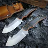 15018 مخفية Canyon Hunter G10 Handle Handle Fixed Blade Cknife Camping Full Tang Hunting مع غمد