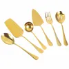 Dinnerware Sets Serving Utensils Stainless Steel Cake Knife Forks Spoons Kit And Kitchen Supplies Flatware Banquet