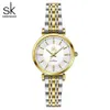 Shengke K0180 Sk Moissanite montre or Rose maille bracelet femme montre-bracelet exquis dames montres à Quartz