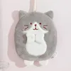 Towel Hand Towels Set Kitchen Toilet Bathroom Children With Hanging Rope Soft Cute Kitten Quick Dry Coral Absorbent Cloth