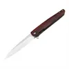 Couteau de poche à manche en palissandre rouge de haute qualité, lame en acier D2, couteaux pliants EDC pour le Camping et la chasse