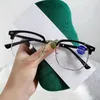 Okulary przeciwsłoneczne Unisex Square Polygon okulary dla mężczyzn kobiety metalowa rama zwyczajna