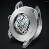 Relógios de pulso Edição Limitada Relógio Automático Homens Luxo Mecânico Top Marca Art Design Dial 43mm Relógios Luminosos Lucky Harvey