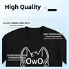 Hoods Hoodies Owo Wat is dit? - witte tekst sweatshirts anime kleding herfstproducten voor vrouwen