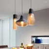 Pendelleuchten Nordic Restaurant Glaslampe Industrieller Wind für Schlafzimmerbeleuchtung Wohnzimmer LED Café Bekleidungsgeschäft Hängend