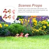 Garden Decorations 6 Pcs Simulated Mushroom Micro Landscape Adornment Flower Pots Container Decoration Foam Mini Froth Office Home