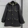 Damenleder -Leder -Echtjacke Herbst und Winter Yang Mi Same Style Sheepell mit Kapuze Casonte -Arbeit mit zwei Seiten für