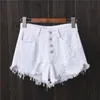 Röcke Vintage Ripped Loch Fringe 5 Farben Denim Shorts Frauen Casual Koreanische Jeans Shorts 2022 Sommer Mädchen Hot Shorts