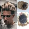 Wigs Omber Full Lace Toupee Brazilian Virgin Human Hair Piece T1B#/27 Two Tone Lace Unit For Men Silky Straight Fast Express Delivery