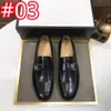 40Model Dress Shoes Homens Mocassins 100% Couro Real Calçado Dobrável Homens Mulheres Sapatos Tamanho 34-46 Mens Impresso Metal Redondo Toe Mocassins Mules Luxury Horsebit Designer