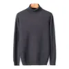 Herr t -skjortor Autumn Winter Warm Turtleneck tröja Högkvalitativ mode Comant Pullover Tjock Mannmärke 230630