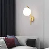 Lampes à LED Éclairage avec Boule de Verre Chambre Salon Intérieur 7w 9w Lumières pour Allée Couloir Intérieur Applique MuraleHKD230701