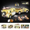 Blocs série créative Wagon voiture blocs de construction ville Mini camping-car véhicule Kits enfants enfants jouets cadeaux R230701