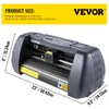 Plotter Vevor Vinyl Cutter Machine Computer Windows Software 3 Blades Pen Holder 14inch 375mm Max Paper Feed Printer Cutting Plotter