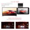 Auto dvr 4 Inch Dual Lens IPS Scherm Camera Auto DVR Dashcam Camcorder 1080 P Recorder Video Registrator Carcam dash Cam VehicleHKD230701