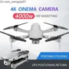 Drone elettrico / RC 4DRC F3 drone GPS 4K 5G WiFi live video FPV volo quadrotor 25 minuti rc distanza 500m HD doppia fotocamera grandangolare 220215 Z230701