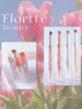 Sets Flortte Brand First Kiss Series Love Lipstick Pen Mirror Water Light Lip Glaze Hydrating Women Beauty Cosmetics