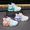 Sneakers 2023 Hot Koop Merk Basketbalschoenen Voor Kinderen Jongens Meisjes Kinderen Ademende Sneakers Mand Trainer Draaibare Gesp Sport meshHKD230701