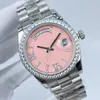 Relógio de diamante feminino novo estilo designer relógios de luxo feminino relógio romano script diamante relógio tamanho 36 mm relógios de alta qualidade montre