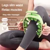 Other Massage Items Round Massager Roller For Waist Abdominal Muscles Ring Leg Clip Stovepipe To Clear The Meridian Portable Cellulite Massage 230630