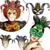 Feestmaskers Mode Maskerade Venetië Masker Mardi Gras Halloween Bruiloft Muur Decoratieve Kunst Kerst Half Gezicht Verjaardag Levert 230630