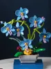 ブロック花ブーケビルディングブロック花柄の多肉植物植物ロマンチックな家の装飾レンガのおもちゃの女の子の贈り物R230701