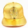 Casquettes de baseball Doit Metal Golden dollar style hommes Casquette de baseball casquette hiphop en cuir Chapeaux réglables pour hommes femmes 230630