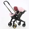 Kinderwagen Autostoel voor merk Pasgeboren Kinderwagens Baby Buggy Veiligheidskar Vervoer Lichtgewicht 3 in 1 Reissysteem L230625 groothandel Luxe